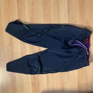 Adidas Supernova Crop Athletic Pants Black & Purple Size M